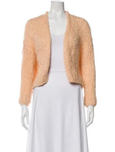 Pre-owned Forte Forte Open Front Sweater In Orange