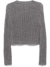Forte Forte Open-knit Sweater In Grey