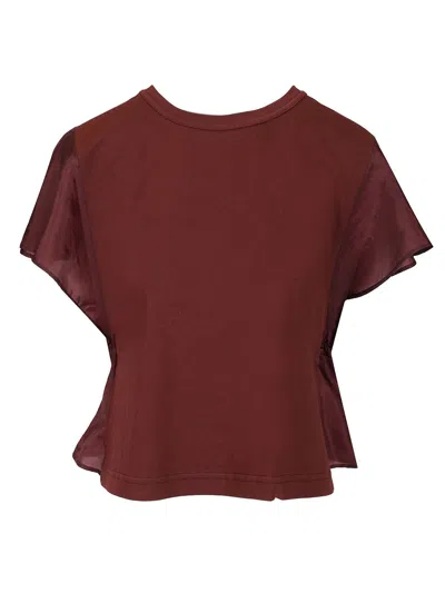 Forte Forte Organic Cotton Jersey T-shirt Satin Details