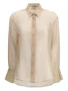 Forte Forte Organza Button-front Shirt In Neutral