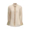 Forte Forte Organza Button-front Shirt In Neutral