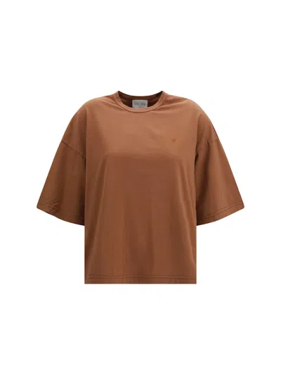 Forte Forte Oversized Cotton Jersey T-shirt In Brown