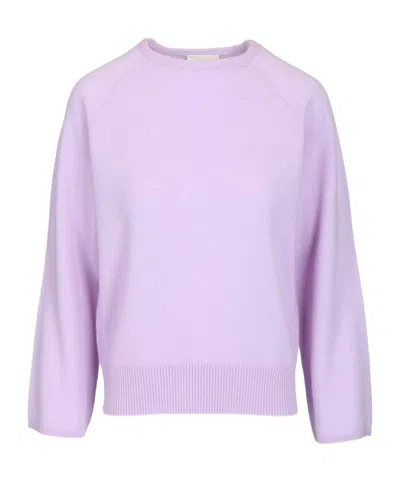 Forte Forte Oversized Knitted Sweater In Purple