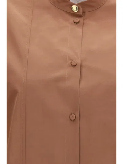 Forte Forte Oversized Puff-sleeve Shirt In Beige