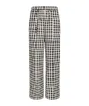 Forte Forte Palazzo Pants In Ginghamcheck Cotton