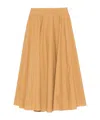 Forte Forte Patchwork Midi Skirt In Orange