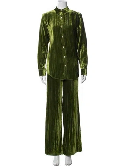 Pre-owned Forte Forte Pant Set In Green