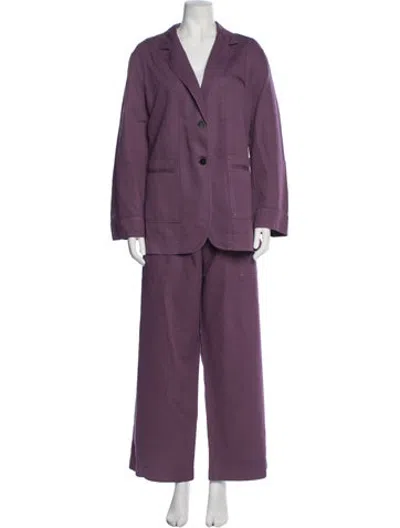 Pre-owned Forte Forte Pant Set In Purple