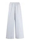 FORTE FORTE STRIPED CHIC TAFFETAS PALAZZO PANTS