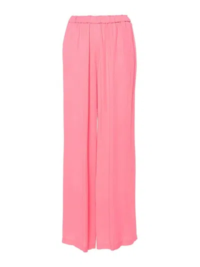 Forte Forte Elasticated Trousers In Pink