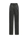 Forte Forte Forte_forte Pied De Poule Lamé Trousers In Black