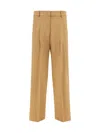 Forte Forte Trousers With Pleated Design And Pockets In Cachemire