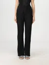Forte Forte Elastic Waist Casual Pants In Schwarz