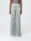Forte Forte Pants  Woman Color Gnawed Blue In Green