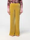 Forte Forte Elastic Waist Casual Pants In Yellow