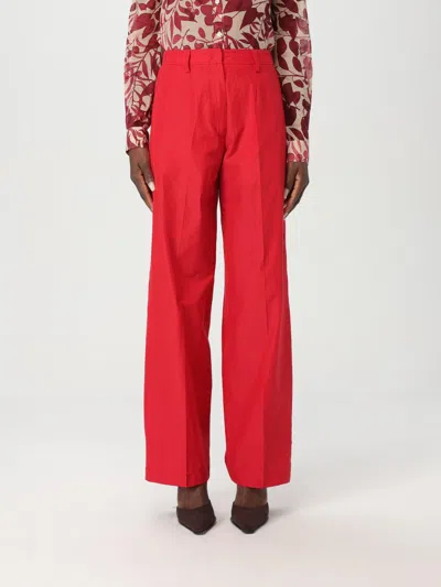 FORTE FORTE PANTS FORTE FORTE WOMAN COLOR RED,G46728014
