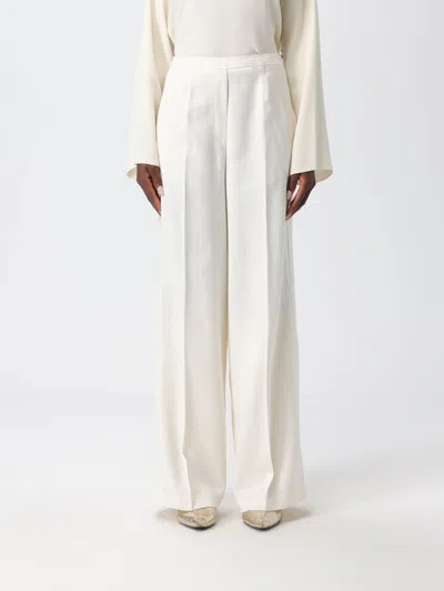 Forte Forte Pants  Woman Color Yellow Cream In White