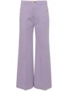 Forte Forte High-waist Wide-leg Trousers In Lavande