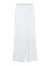 Forte Forte Satin Trousers In Light Blue