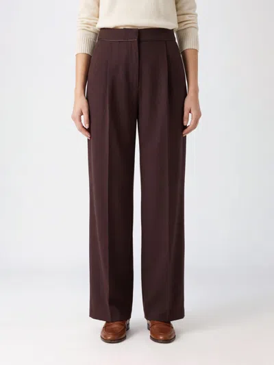 Forte Forte Pants Woman Color Burgundy