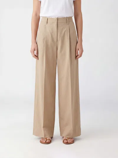 Forte Forte Pants Woman Color Beige In Neutral