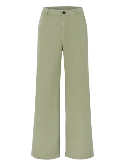 Forte Forte Patch-pocket Trousers In Green
