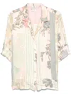 Forte Forte Patchwork-print Shirt In Green