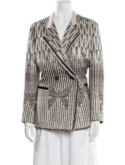Pre-owned Forte Forte Patterned Blazer In Neutral