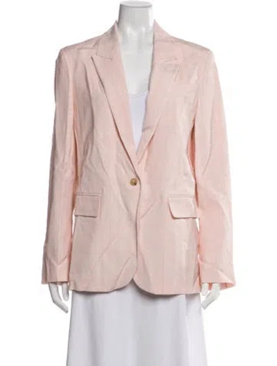 Pre-owned Forte Forte Patterned Blazer W/ Tags In Pink