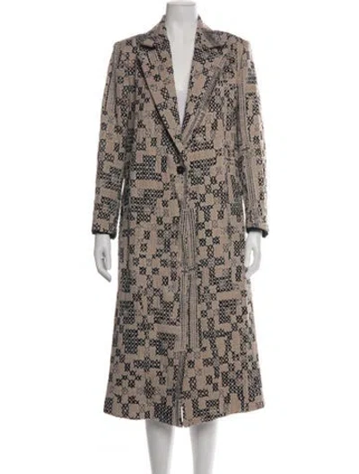 Pre-owned Forte Forte Patterned Coat In Brown