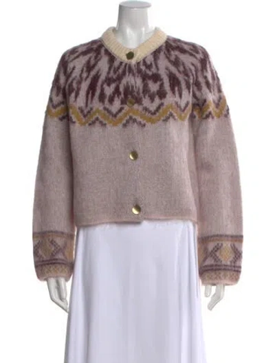 Pre-owned Forte Forte Patterned Crew Neck Sweater W/ Tags In Neutral