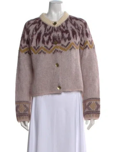 Pre-owned Forte Forte Patterned Crew Neck Sweater W/ Tags In Neutral