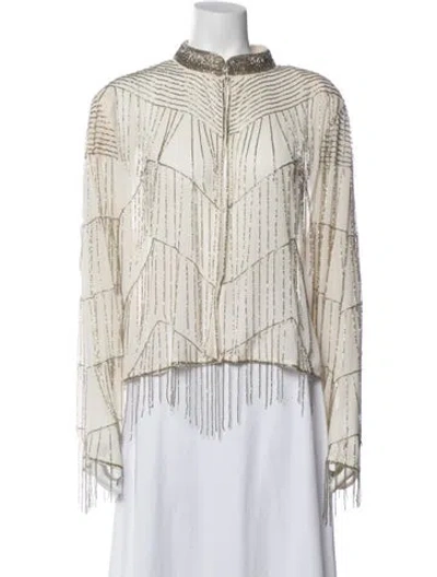 Pre-owned Forte Forte Patterned Evening Jacket In Neutrals
