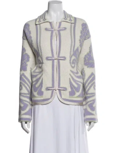 Pre-owned Forte Forte Patterned Jacket W/ Tags In Neutral