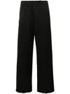 Forte Forte Jacquard Straight Trousers In Black