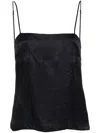 Forte Forte Patterned-jacquard Top In Blue