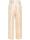 FORTE FORTE PATTERNED STRAIGHT-LEG TROUSERS