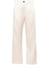 Forte Forte Patterned Straight Trousers In Neutrals