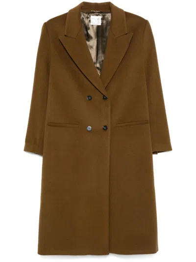 Forte Forte Peak-lapels Coat In Multicolor