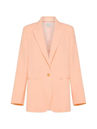Forte Forte Peaked Lapel Jacket In Orange