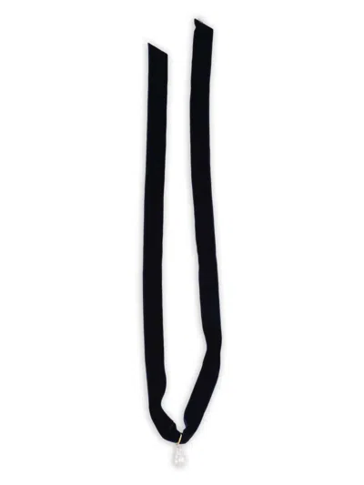 Forte Forte Pearl Bijoux Necklace In Black