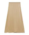 Forte Forte Satin Midi Skirt In Nude