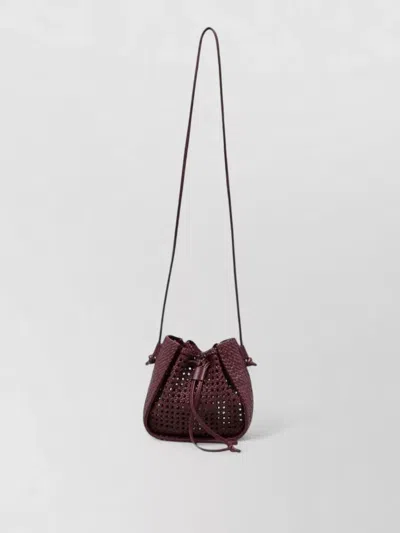 Forte Forte Pepita Leather Bucket Bag Long Strap