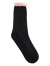 Forte Forte Perforated Design Socks In Black