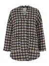 Forte Forte Check-pattern Tweed Coat In Multicolor