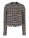 Forte Forte Forte_forte Pied De Coque Tweed Boxy Jacket In Grey