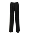 Forte Forte Pinstripe Casual Pants In Black