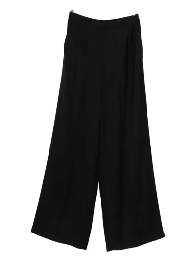 Forte Forte Pinstriped Trousers In Black
