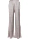 Forte Forte Plaid-check Flared Trousers In Pink