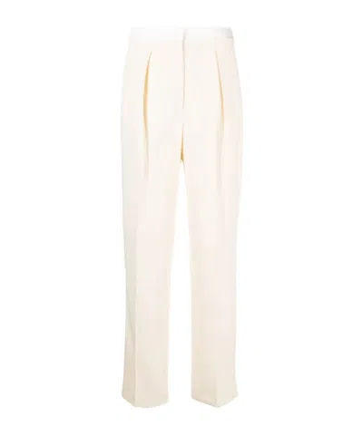 Forte Forte Pleat-detail High-waist Trousers In Multi